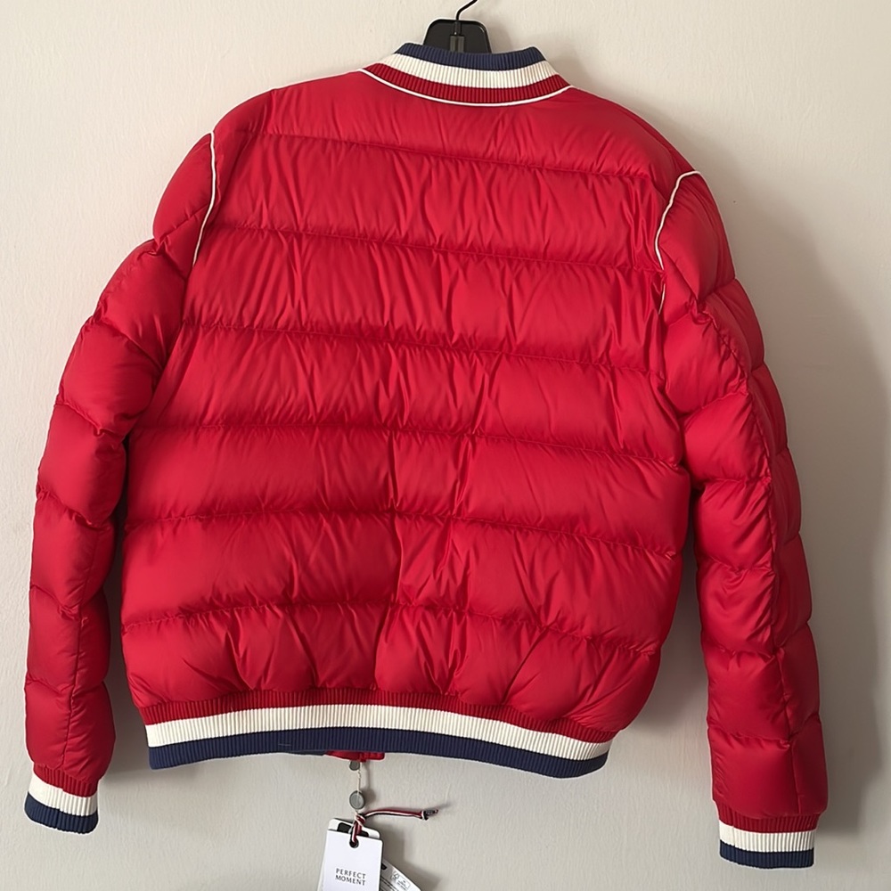 NWT ♥️ PERFECT MOMENT Rainbow Quilted Down Bomber Jacket - Picture 5 of 16